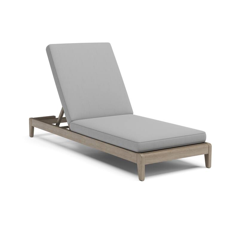 Homestyles Sustain Brown Wood Outdoor Chaise Lounge - 28" x 77" x 12"