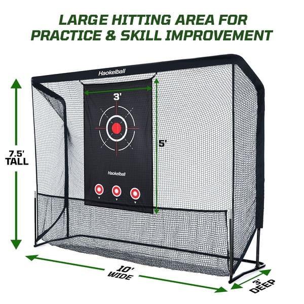 10x7.5ft Heavy Duty Golf Net Golf Hitting Net with Target Cloth