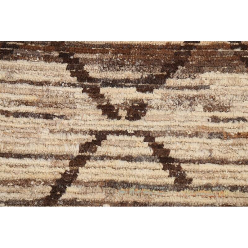 Contemporary Oriental Wool Gabbeh Kashkoli Area Rug Handmade Carpet - 3'2" x 4'11"