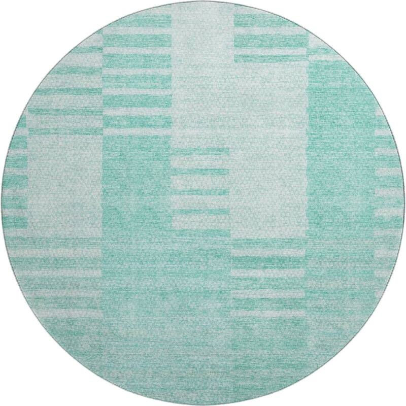 Premium Washable Super Soft Stripe Geo Mayfield Rug