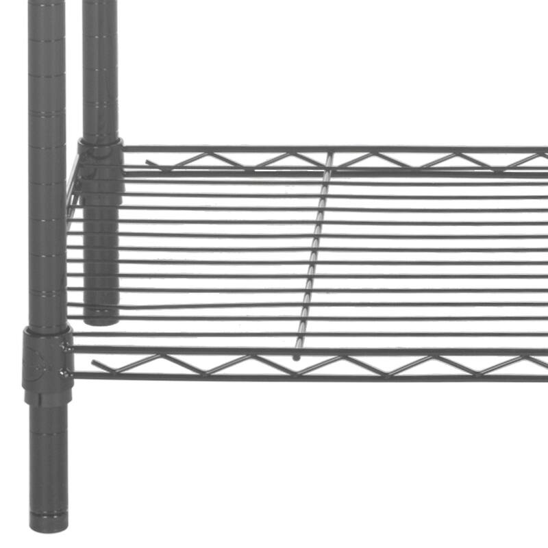 SAFAVIEH Storage Cherri 5-Tier Chrome Wire Adjustable Rack - 35.4" x 17.7" x 70.9" - 35Wx18Dx71H