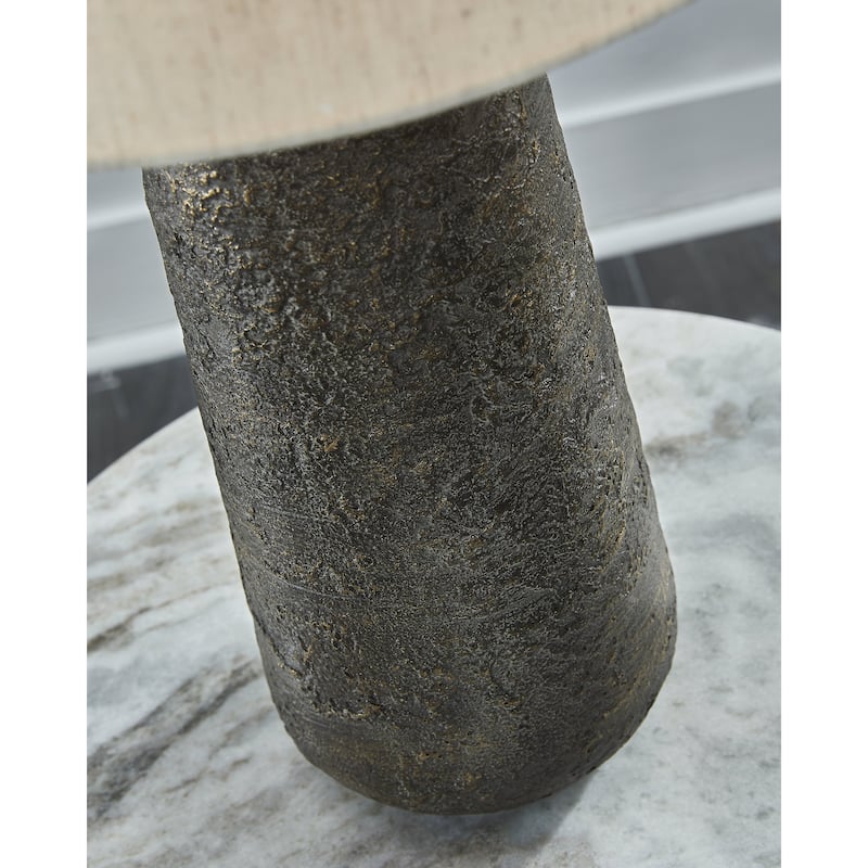Signature Design by Ashley Chaston Bronze Table Lamp (Set of 2) - 12"W x 12"D x 24"H