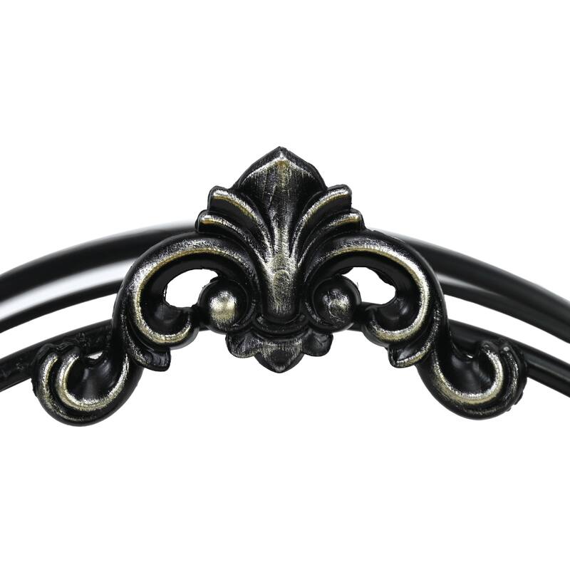 Sophronia Vintage Style 2 Tier Metal Wall Shelf - N/A