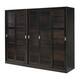 100% Solid Wood Sliding 2-door Wardrobe Armoire Mudroom Closet
