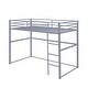 preview thumbnail 5 of 31, Metal Loft Bed Twin, Loft Bed Frame with Guard Rails and Flat Ladder
