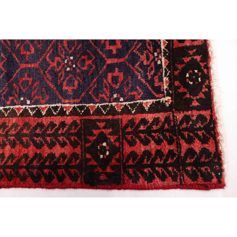 ECARPETGALLERY Hand-knotted Andelz Dark Navy Wool Rug - 3'1 x 7'0