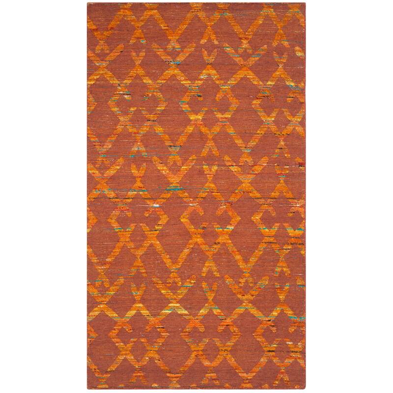 SAFAVIEH Handmade Straw Patch Danyell Modern Wool Rug