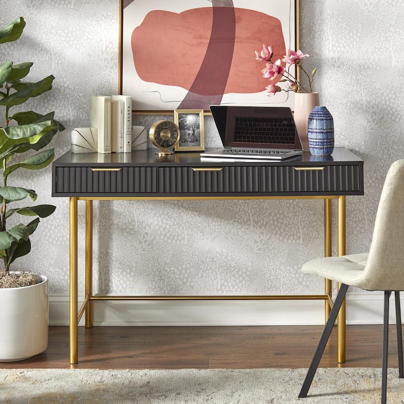 Lifestorey Valen Desk - Black