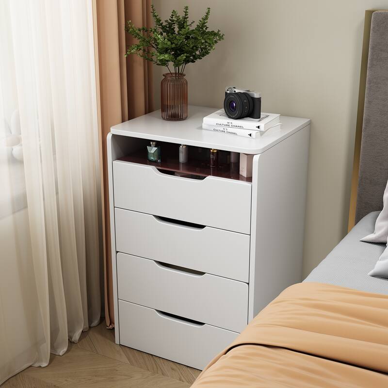 3 in 1 Vanity Desk with Plip Top Mirror,Small Make Up Vanity Set with Visible Glass Desktop,3 Drawers,Cushioned Tool