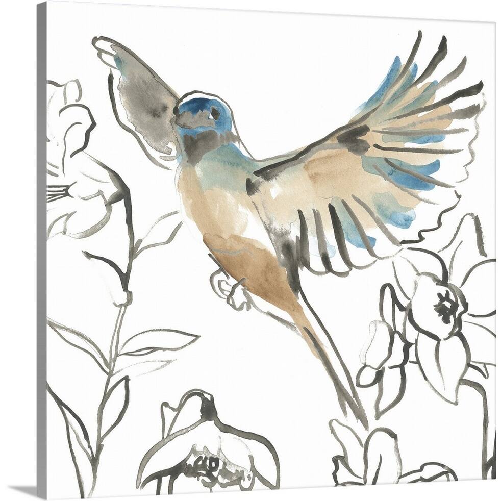 "Songbird Meadow IV" Canvas Wall Art
