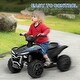preview thumbnail 12 of 25, Qaba Kids ATV Quad, 6V Ride On Toy with Rechargeable Battery, Light, Forward & Reverse, 4 Wheeler Battery Powered for Boys Girls