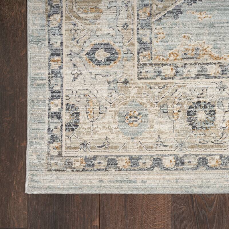 Nourison Nyle Indoor only Grey Geometric Area Rug