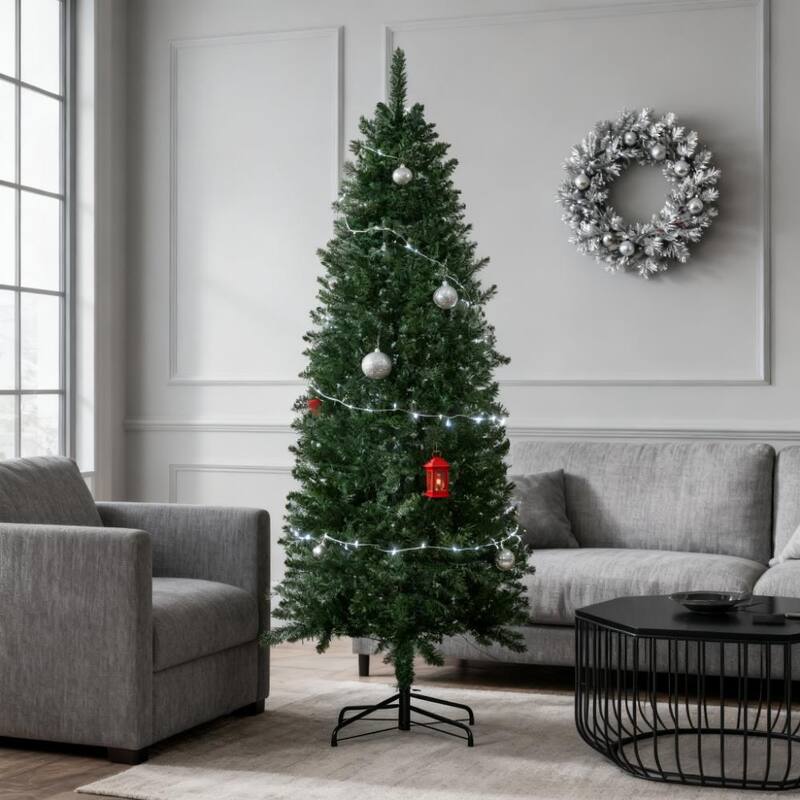 Christmas Tree with Realistic Branch Tips,Artificial Christmas Tree for Indoor, Home, Holiday - Green
