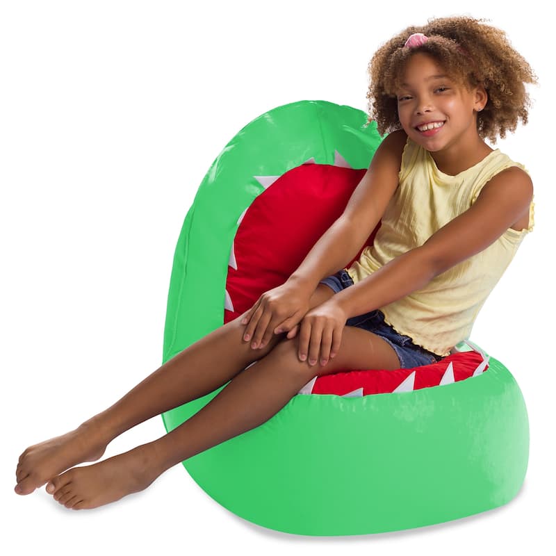 Shark Filled Bean Bag Chair or Cover Only for Toddlers and Kids, Large 30"