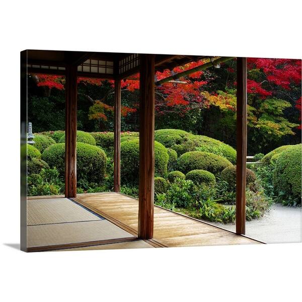 Zen Garden From Meditation Hall Shisendo Canvas Wall Art Overstock 16493756