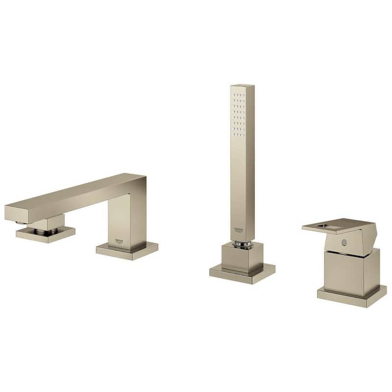 Grohe Eurocube Deck Mounted Roman Tub Filler with Handle and Built-In
