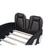 preview thumbnail 9 of 8, Twin Size Race Car-Shaped Platform Bed with Wheels, Black