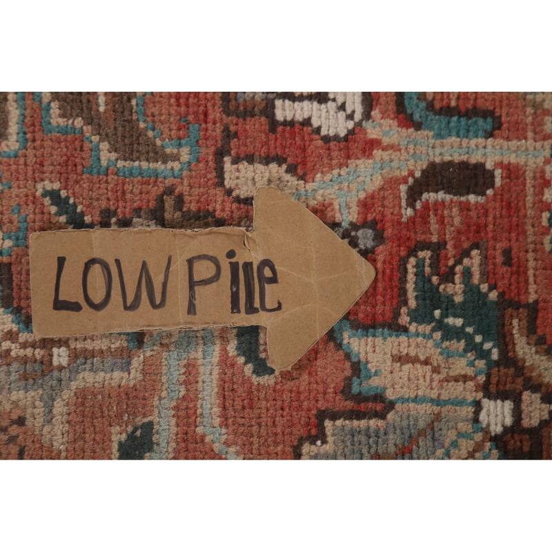 Hand Knotted Oriental 100% Wool Carpet Traditional Medallion Red Heriz Area Rug - 11' 5'' X 8' 5''