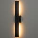 preview thumbnail 2 of 29, C Cattleya 2-Light Matte Black Aluminum LED Outdoor Wall Sconce