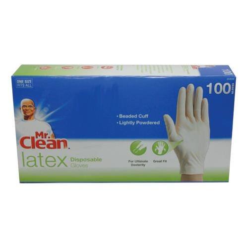 Shop Mr Clean Gloves Latex Disposable All Purpose White Gloves 100 Count Overstock 18656188
