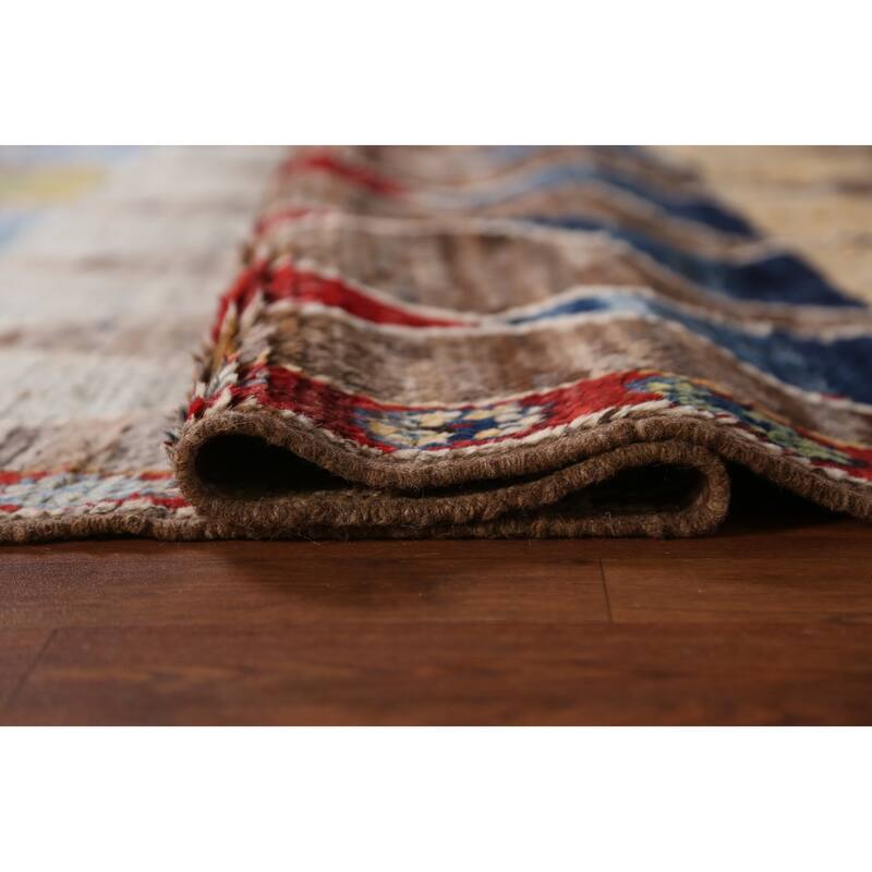 Trellis Moroccan Oriental Area Rug Hand-Knotted Wool Carpet - 5'11" x 7'8"