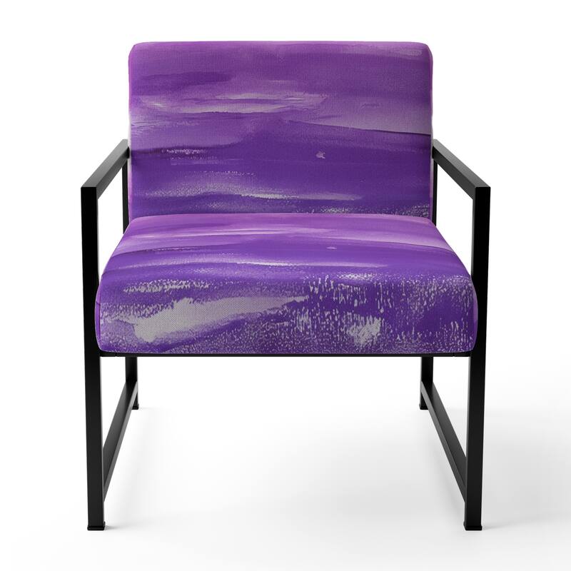 Designart "From the Shore" Upholstered Beach Accent Chair - Nautical & Coastal Arm Chair For Bedroom