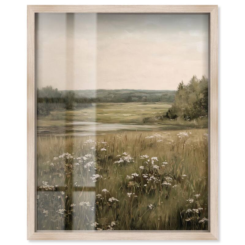 Marshland Whispers Shadowbox by Art Remedy - Natural - 24" x 30"