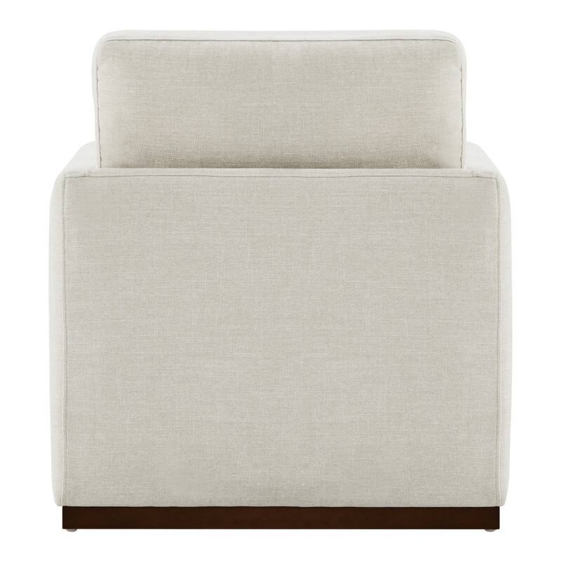 Spruce & Spring Modern Swivel Accent Chair with Wooden Base