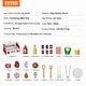 preview thumbnail 7 of 5, Kids BBQ Grill Playset, Wooden Grill Playset With Realistic Carbon Fire, Wooden Play Food Kitchen Accessory (26 PCS) - 26 PCS
