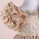 preview thumbnail 11 of 10, Special Occasion Dress with Two Flowers on Shoulders