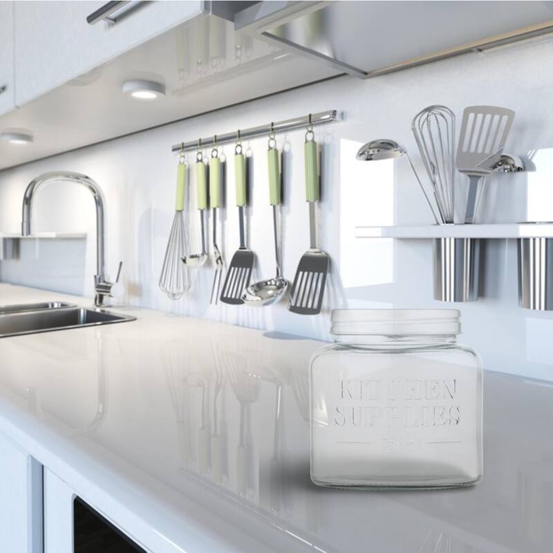 Amici Home Kitchen Supplies Glass Canister Dry Food Storage Container