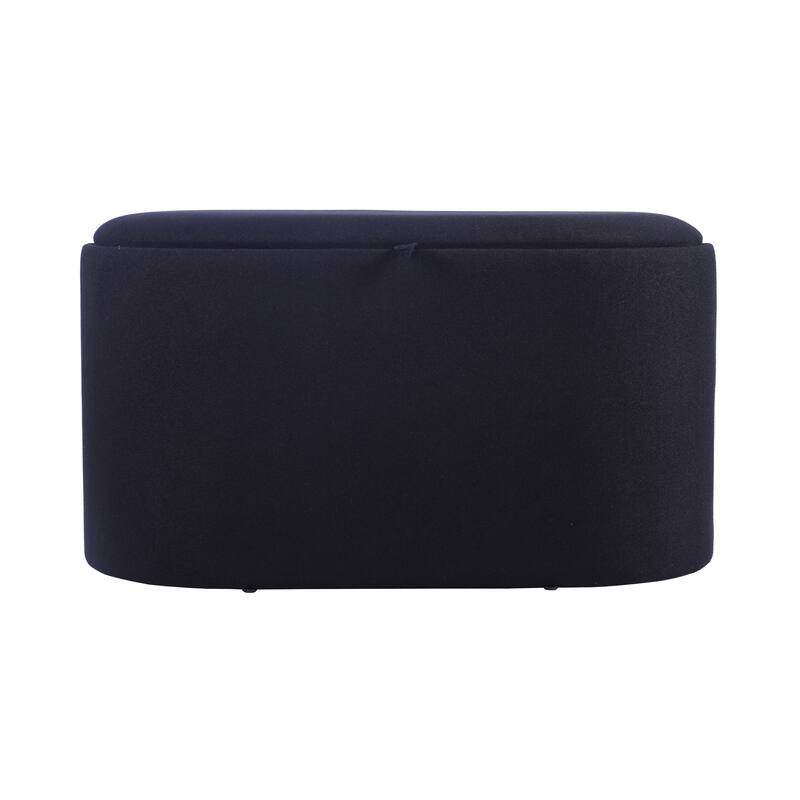 Storage Ottoman Comfortable choice, multiple functions, classic design, and cozy corners with Reversible Wooden Tray Top,