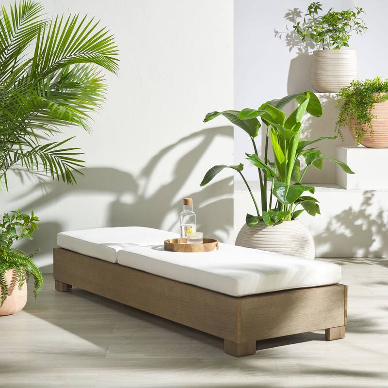 SAFAVIEH Couture Blanquilla Eucalyptus Chaise Lounge - 26"W x 78"D x 34"H