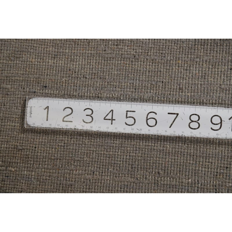 Gray & Beige Gabbeh Modern Foyer Rug Handmade Wool Carpet - 3'4"x 4'10"