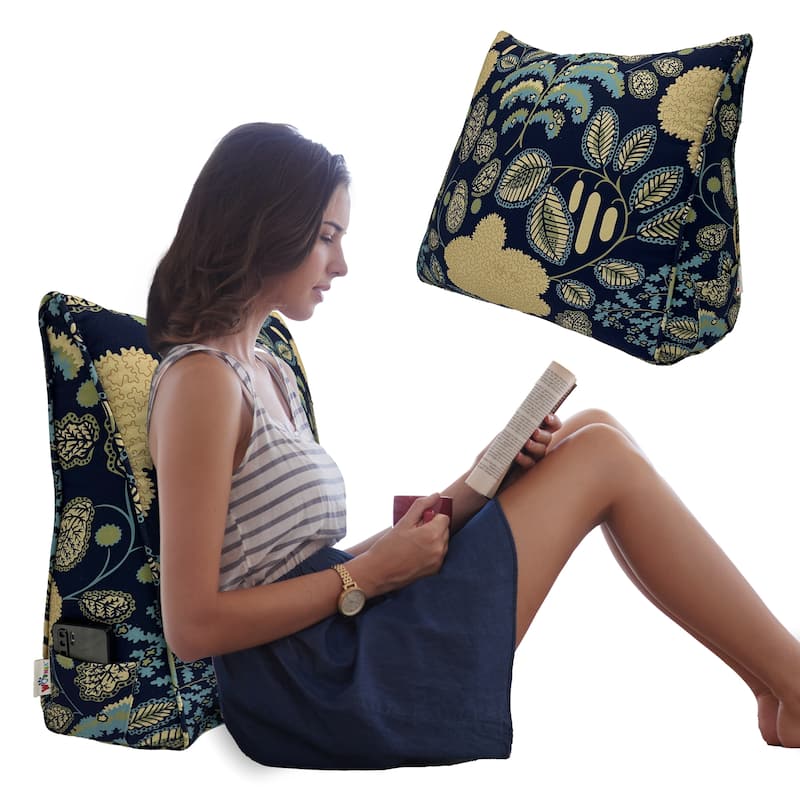 Bed Rest Reading Wedge Pillow Sofa Back Support Lounge Cushion Adult