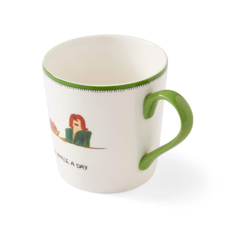 Kit Kemp for Spode Doodles An Apple A Day Mug