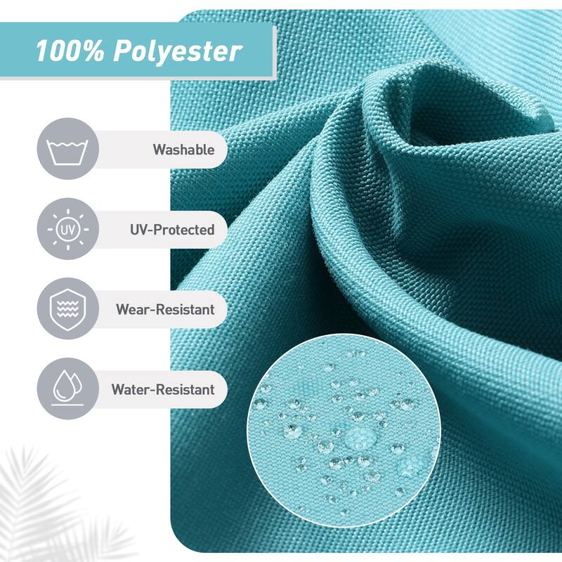 Aoodor Patio High Back Chair Cushions Set of 2