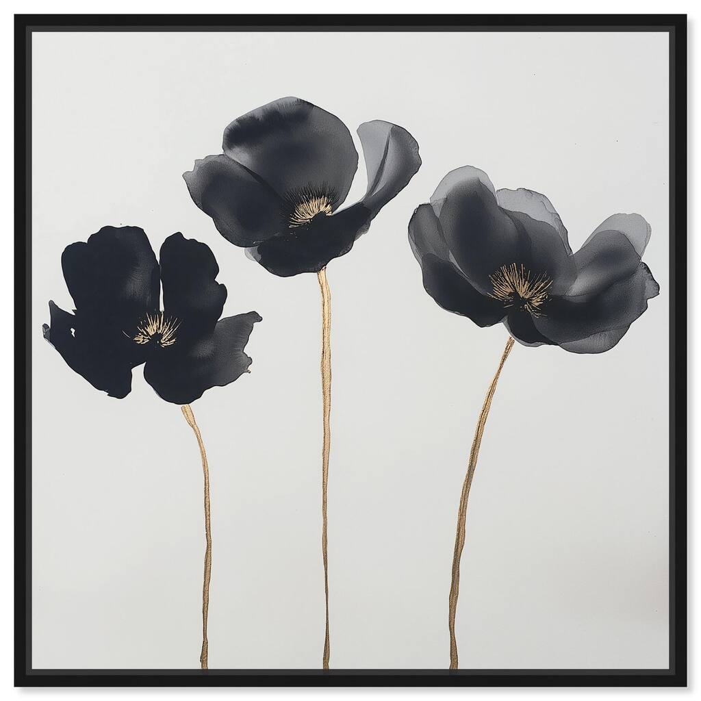 Nocturnal Flowers II Canvas by Art Remedy