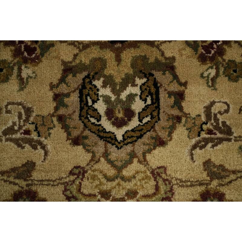 Hand Knotted Oriental 100% Wool Carpet Traditional All-Over Beige & Ivories Agra Area Rug - 10' 4'' X 8' 1''