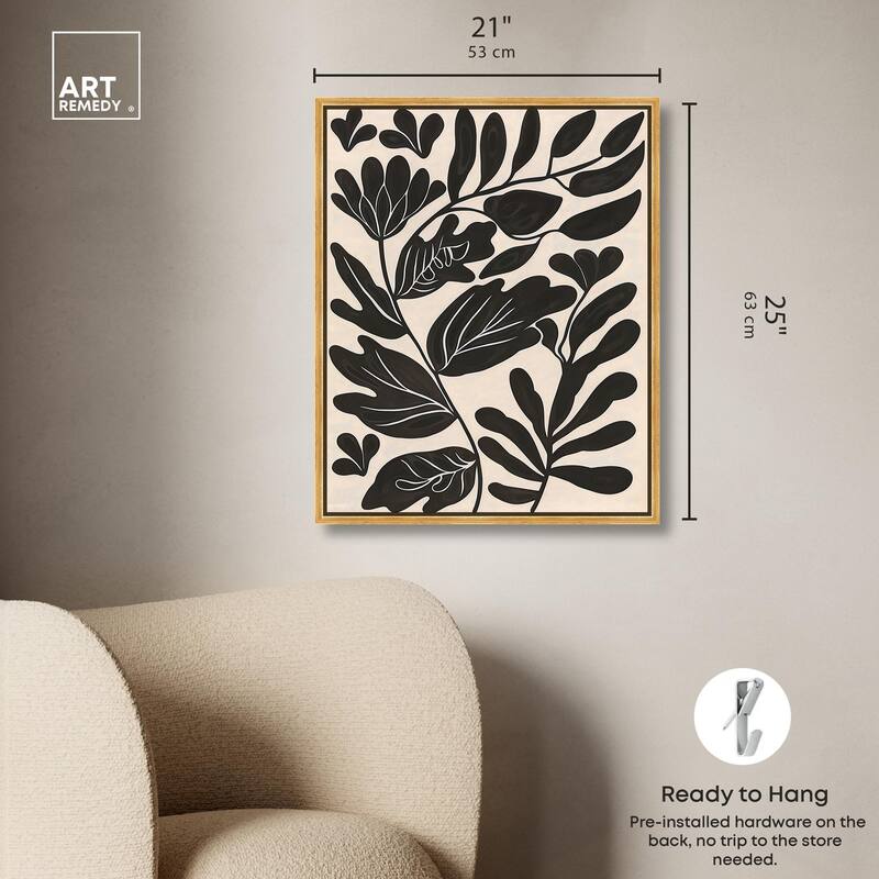 Ebony Eden Essence I Canvas by Art Remedy