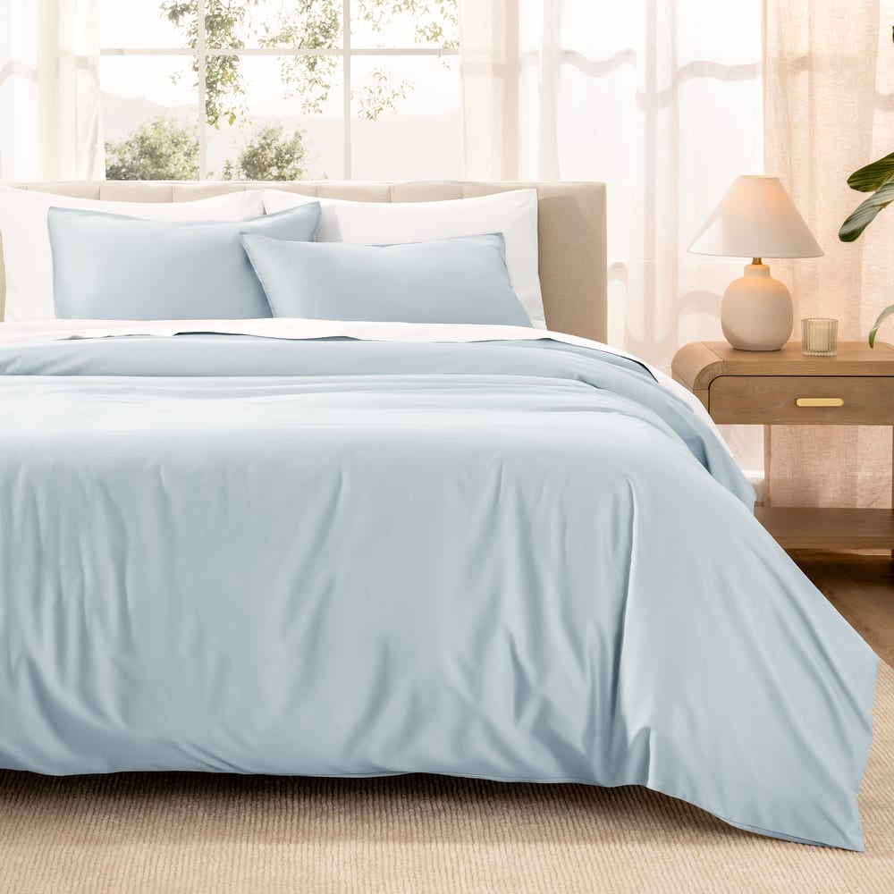 Bare Home Organic Cotton Duvet Cover Set - Smooth Sateen Weave