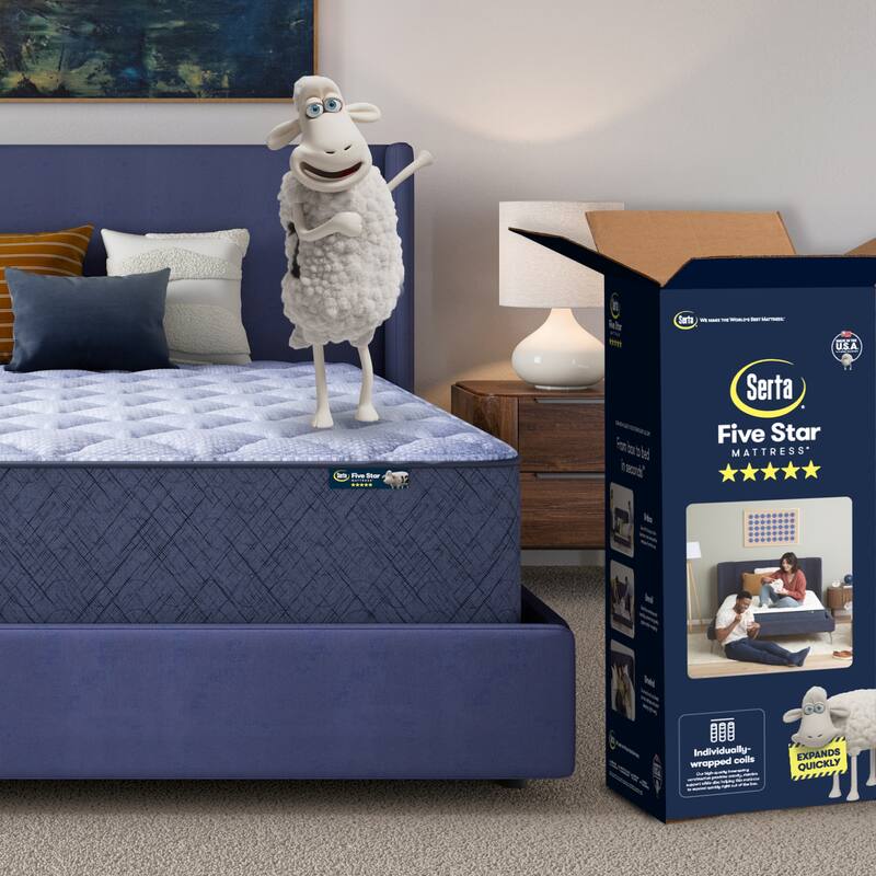 Serta Five Star Mattress Sleep to Go 14" Plush Mattress in a Box
