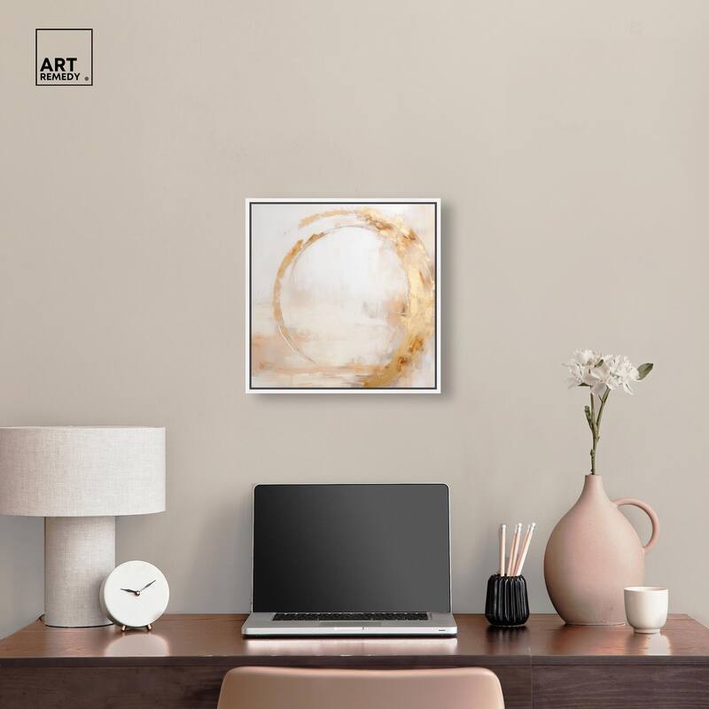 Golden Orb II Canvas by Art Remedy