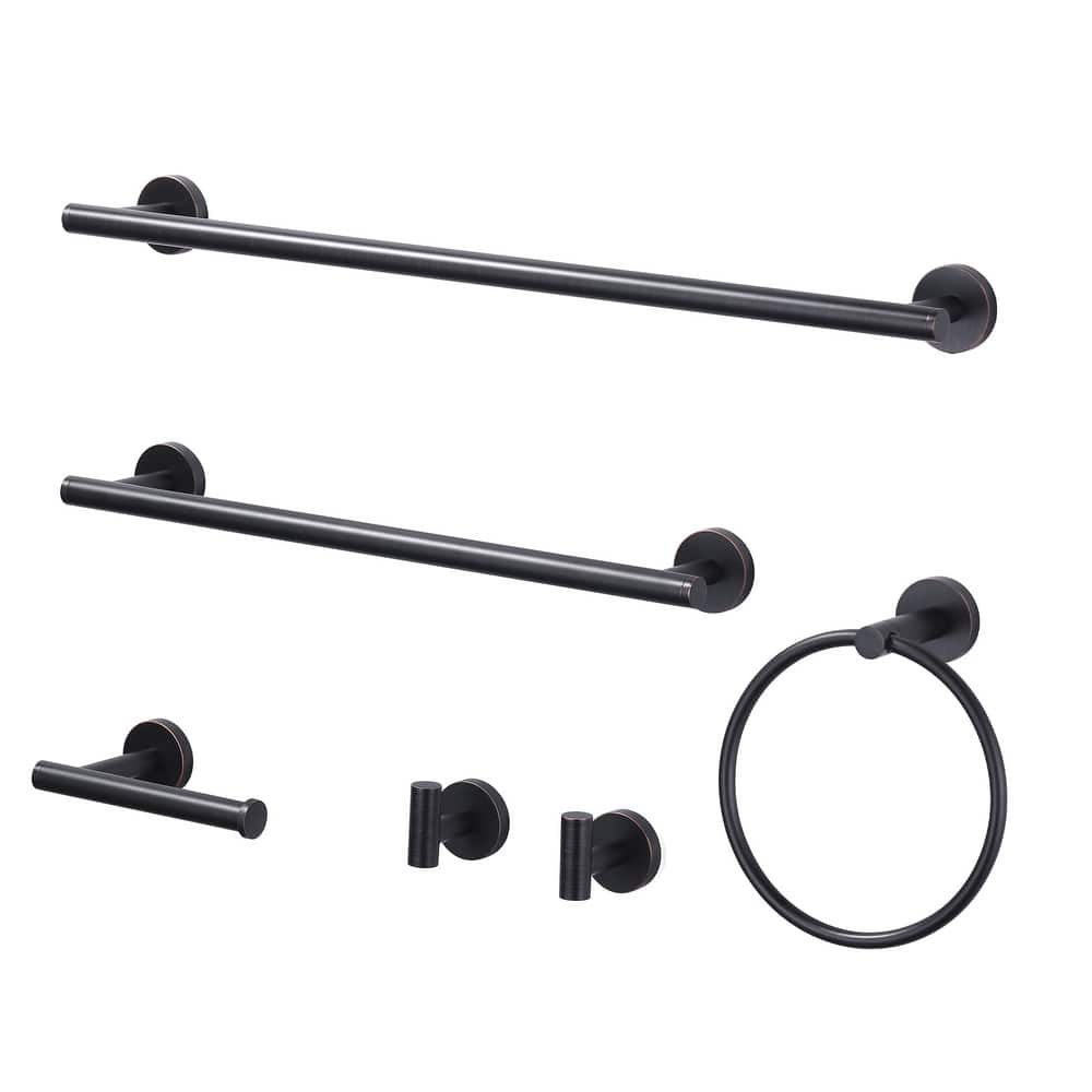 WOWOW 6-Piece Bath Hardware Set with Mounting Hardware