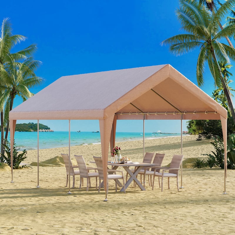 Heavy-Duty Carport Replacement Canopy, Rainproof & UV-Resistant, Canopy Only (Frame Not Included), Ideal for Cars