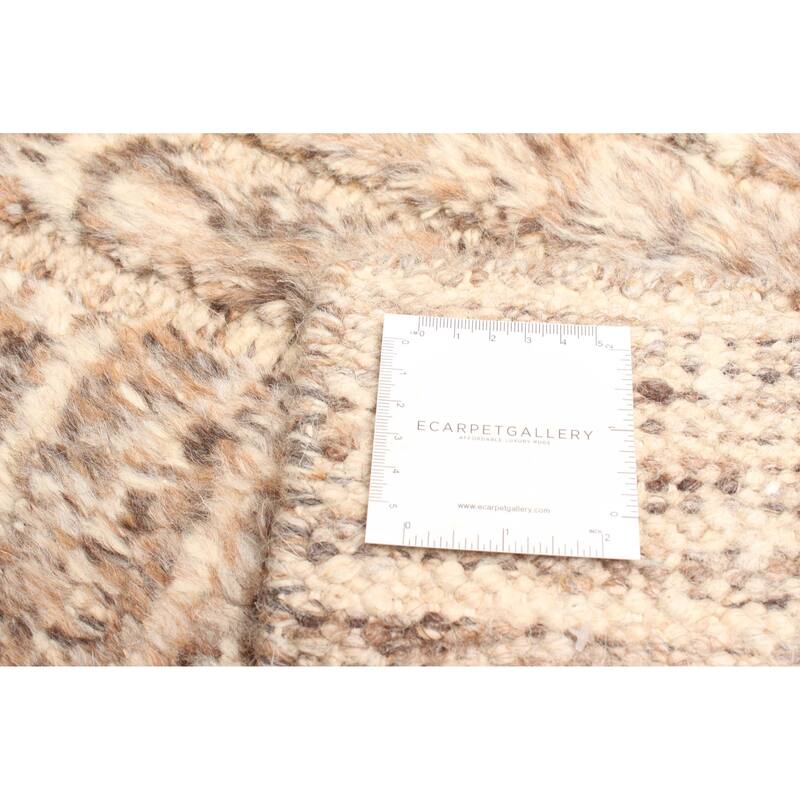 ECARPETGALLERY Hand-knotted Tangier Tan Wool Rug - 5'4 x 7'8