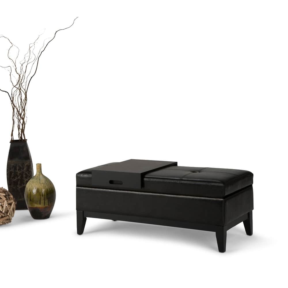 WYNDENHALL Jackson 42 inch Wide Rectangle Storage Ottoman