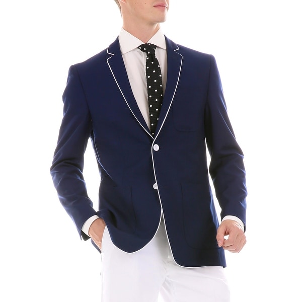 Mens Porter Slim Fit Two Buttons Blazer. Opens flyout.