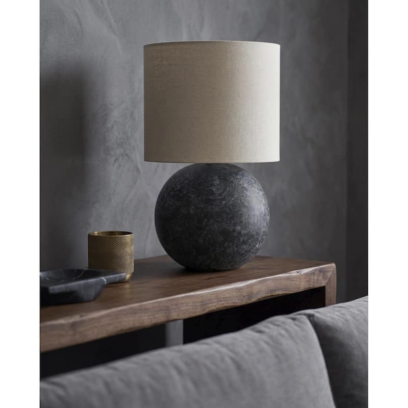 Livabliss Vogel Traditional Accent Table Lamp - 21"H x 13"W x 13"D - Grey