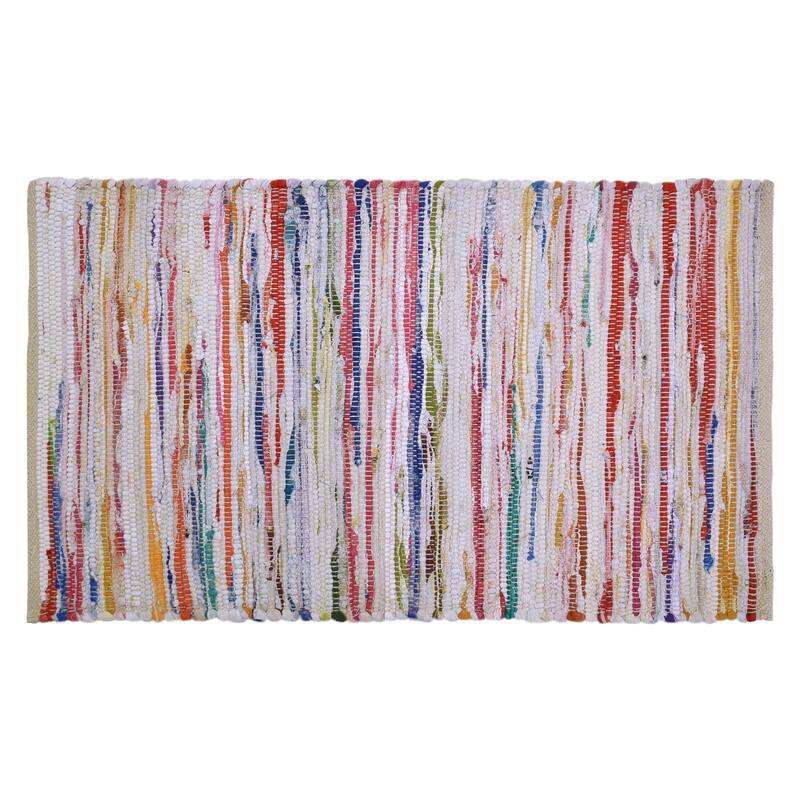 Fabstyles Premium Cotton Handmade Area Rag Rug Living Room, Hallway